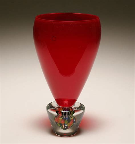 Murano Glass Vase Designed by Gianni Versace for Venini Glass 